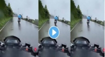 Viral-bike-rider-hill-road-near-miss-video