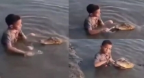 Boy-brushes-crocodile-teeth-viral-video