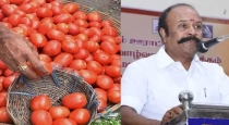   Tamilnadu Minister Periyakarupan Announce Tomato on Ration Shop Kilo Rs 60 INR  