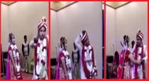 Groom Happy Dance During Marriage Reception 