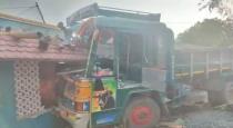 vizhupuram-lorry-accident-in-infront-of-house