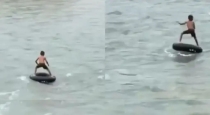 Brave-boy-river-rafting-on-tyre-tube