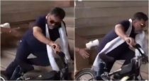 Karnataka-deputy-cm-falls-during-environment-day-cycle-awareness