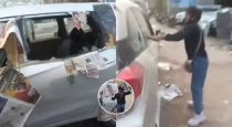 wife-destroys-husbands-car-viral-video-bijnor