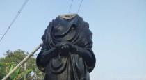 periyar statue damaged in pudukottai