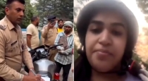 uttarkhand police slaps a women due to not wearing helmet video gone viral