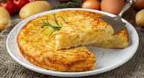 Recipes for potato cheese omelet 