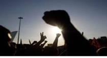 AIADMK volunteers protest