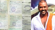 Raghava lawrence gave 25 thousands to differently abled persons