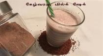 ragi milk shake recipe for health