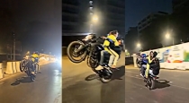 Mumbai Highway Bike Wheeling Stunt With Girls Video Viral Man Arrested 