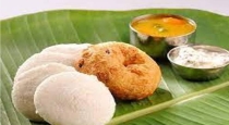 Morning breakfast idly with vadai 