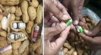 Foreign money smuggling using peanut in Delhi