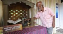Retired social science teacher builds temple with Indian Constitution as idol