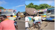 Thiruvarur Nagapattinam Route Govt and Private Bus Overtake Atrocity 
