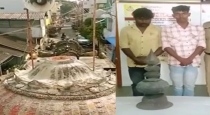 The drug addicts who tried to steal and sell the temple urn were arrested.
