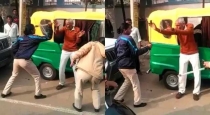 A 60-year-old teacher who stumbled on the road was assaulted by female policemen... viral video...