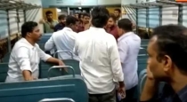 A mysterious person poured petrol on the passengers and set them on fire in a moving train... 
