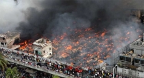 Terrible fire accident in textile market..!! Hundreds of shops burnt down...