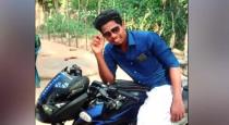 A youth died on the spot when a tractor collided with a two wheeler ..!