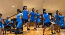 Indian female cricketers vaththi coming dance video