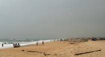 Suddenly the sea receded in chennai