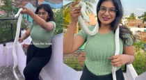  Actress VJ Parvathy Play With Snake Instagram Video Goes viral