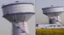 Huge water tank collapsed in west Bengal