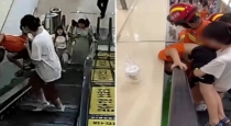 china-hanan-state-xiyang-mall-escalator-minor-boy-head